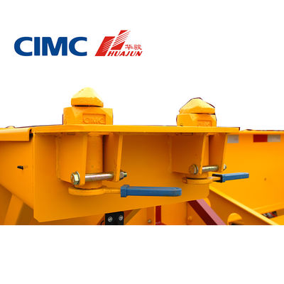 CIMC 2 Achsel Skelettisch Semi-trailer voor 20ft Container 28T Landing Gear 13T Achsel inbegrepen