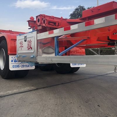 12380*2500*1540 CIMC HUAJUN Skeletal Semi-trailer voor het vervoer van 20ft 40ft Container