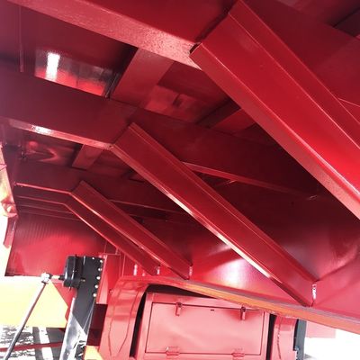 ABS antiblokkerend remsysteem uitgerust met CIMC HUAJUN 3-assige laagbed semi-trailer met hydraulische oprit HJGMCK20069