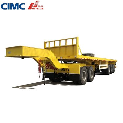 Landingsgestel standaard 3 as 40ft container platbed semi-trailer met KTL-verf
