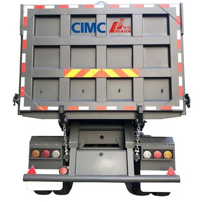 CIMC HUAJUN 40 ton 3-assige multi-assige hydraulische dump-tipper aanhanger voor vrachtwagenbehoeften