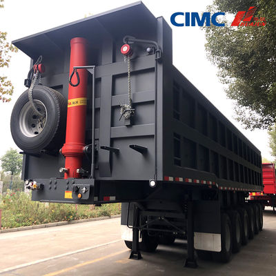 CIMC HUAJUN 40 ton 3-assige multi-assige hydraulische dump-tipper aanhanger voor vrachtwagenbehoeften