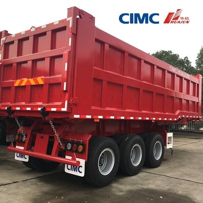 80T achterste kantelende vrachtwagen aanhangwagen half-aanhangwagen met 3,5&quot; King Pin HJGMCK20103 van CIMC