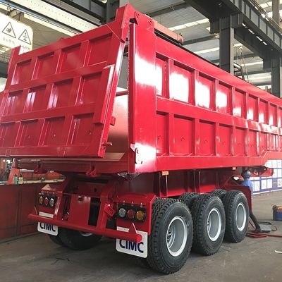 80T achterste kantelende vrachtwagen aanhangwagen half-aanhangwagen met 3,5&quot; King Pin HJGMCK20103 van CIMC