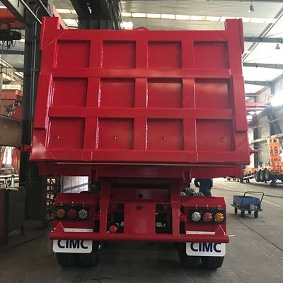 80T achterste kantelende vrachtwagen aanhangwagen half-aanhangwagen met 3,5&quot; King Pin HJGMCK20103 van CIMC