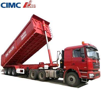 Vervoer van zwaar materieel met 10300*3050 mm CIMC HUAJUN speciale halve vrachtwagen aanhangwagen