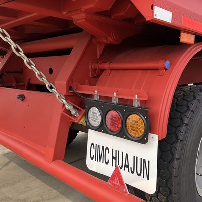 Vervoer van zwaar materieel met 10300*3050 mm CIMC HUAJUN speciale halve vrachtwagen aanhangwagen