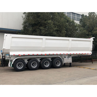 50 ton CIMC HUAJUN 4 Achsel Tipper Semi-trailer in vereiste RAL-kleur