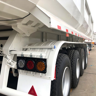 50 ton CIMC HUAJUN 4 Achsel Tipper Semi-trailer in vereiste RAL-kleur