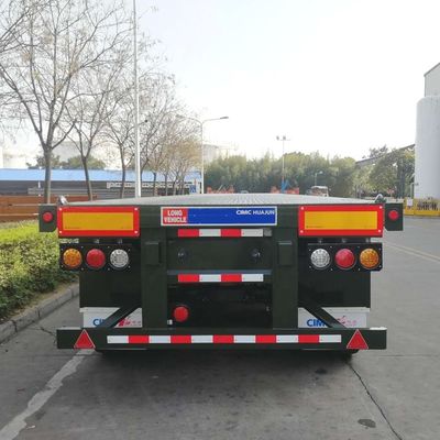 CIMC HUAJUN Semi-trailer voor de Aziatische markt 3 asse 40ft flatbed container trailer gebouwd
