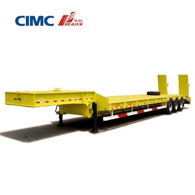 CIMC HUAJUN 70T Tri-Axle Lowbed Semi-Trailer voor op Truck Trailers