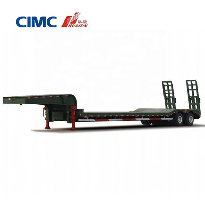 CIMC HUAJUN 70T Tri-Axle Lowbed Semi-Trailer voor op Truck Trailers