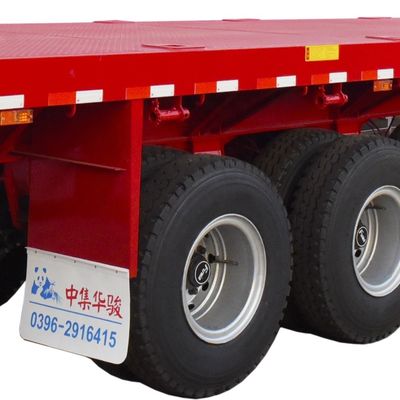 Truck Trailer CIMC HUAJUN 40ft half-trailer met FUWA-as en zware stalen carrosserie