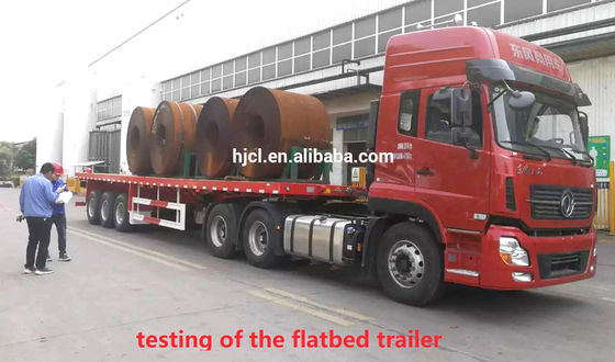 Truck Trailer CIMC HUAJUN 40ft half-trailer met FUWA-as en zware stalen carrosserie