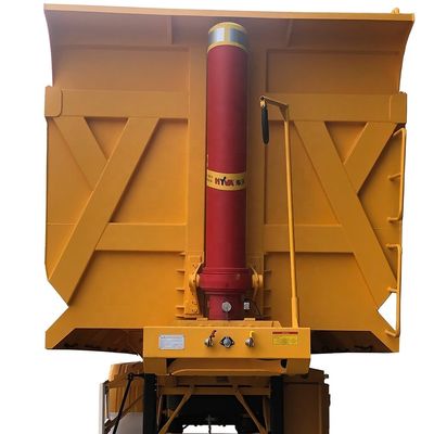 12R22.5 banden 4 assen U-type hydraulische kantelwagen aanhangwagen 38CBM van CIMC HUAJUN