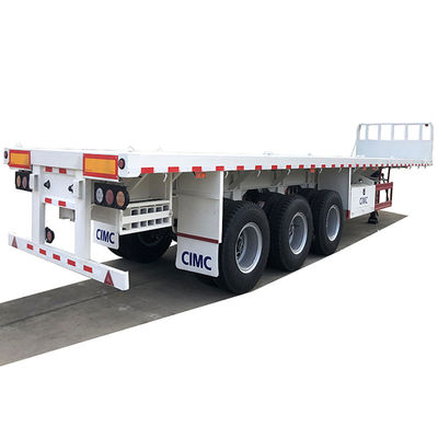 3 assen 40 ft platte containertruck Halve aanhangwagen met concurrerend en staal materiaal