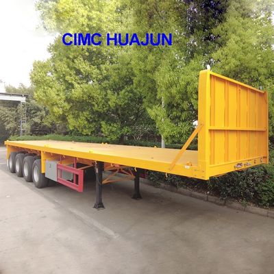 Hoogwaardige 60 ton flatstaande vrachtwagen voor containervervoer door CIMC HUAJUN