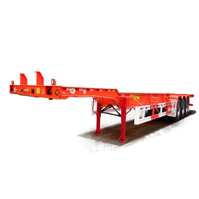 20 ft tot 40 ft uitbreidbaar beweegbaar intermodaal chassis aanhangwagen voor containerdistributie