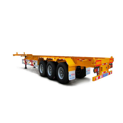 20 ft tot 40 ft uitbreidbaar beweegbaar intermodaal chassis aanhangwagen voor containerdistributie