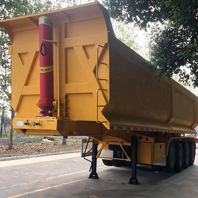 Hyva Hydraulic System 4 Axle FC Type Tipper Semi-trailer voor het trekken van zwaar staal