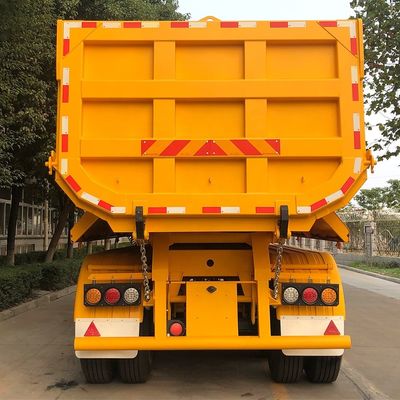 Hyva Hydraulic System 4 Axle FC Type Tipper Semi-trailer voor het trekken van zwaar staal