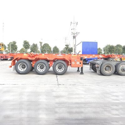 Ontwerp Container Chassis Skelet Trailer Fabrikanten voor 20 ft en 40 ft Transport