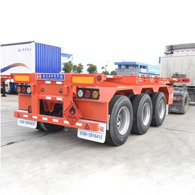 Ontwerp Container Chassis Skelet Trailer Fabrikanten voor 20 ft en 40 ft Transport