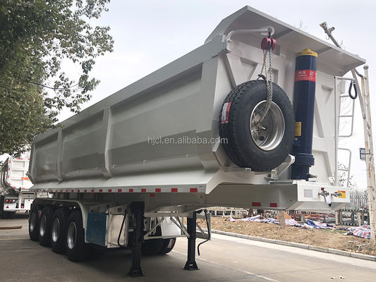 Beste 57CBM ATV Tipping Trailer door CIMC met 13TON As FUWA en 12R22.5 banden