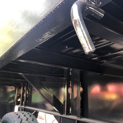 80T vrachtwagen chassis CIMC HUAJUN 20ft 40ft flatbed container trailer met 12R22.5 banden