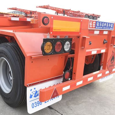 40T maximale nuttige lading Luchtophanging Uitbreidbare schuifbal Skelet Container Chassis Halve aanhangwagen