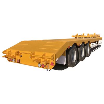 Flatbed Container Semi-trailer voor het vervoer van 100 ton laagbed vrachtwagens en graafmachines