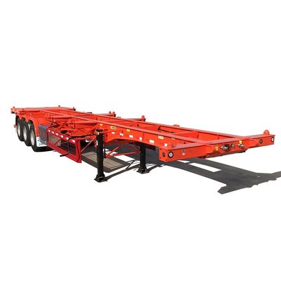 2/3 Assen 40 ft 20 ft Container Chassis Skeleton Semi-trailer met 40T Max Payload