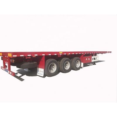 40 ton maximale nuttige lading drieassige platte containerhalve aanhangwagen voor vrachtwagen