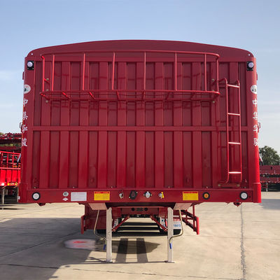 FUWA- of BPW-achswagentrailer CIMC HUAJUN Fence Flatbed Semi-trailer met ontwerp