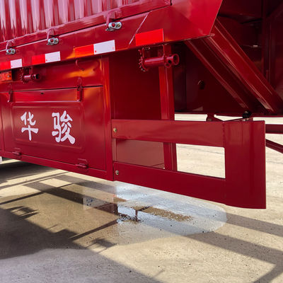 FUWA- of BPW-achswagentrailer CIMC HUAJUN Fence Flatbed Semi-trailer met ontwerp