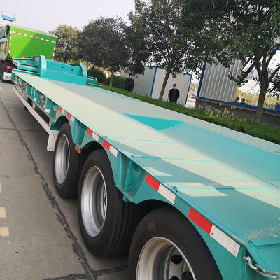 Maximale laadkracht 60-80 ton laag platte halfrol voor het transport van zwaar materieel