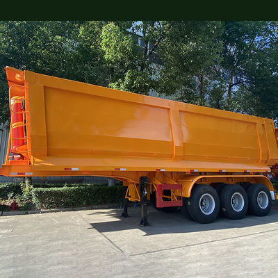 2022 Afrika Model U-vormige halve aanhangwagen eind dumptruck met stenen en zand functie