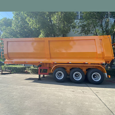 2022 Afrika Model U-vormige halve aanhangwagen eind dumptruck met stenen en zand functie