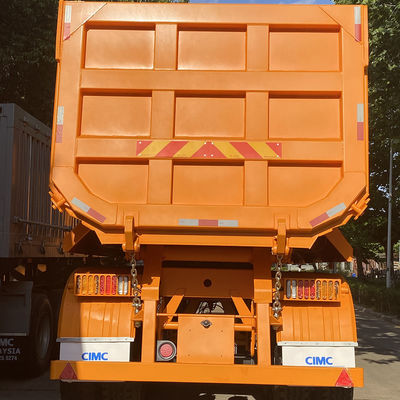 2022 Afrika Model U-vormige halve aanhangwagen eind dumptruck met stenen en zand functie