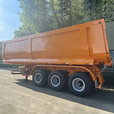 2022 Afrika Model U-vormige halve aanhangwagen eind dumptruck met stenen en zand functie