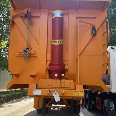 2022 Afrika Model U-vormige halve aanhangwagen eind dumptruck met stenen en zand functie