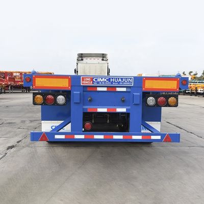 Landing Gear JOST Tweesnelheidse platte half-trailer voor het vervoer van 20ft 40ft containers