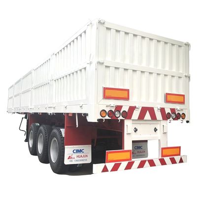 Transport van kolenlading Hoog zijdewand CIMC HUAJUN Cargo trailer voor veevervoer