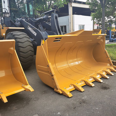 6500 kg bedrijfsgewicht LW600KN wiellader met bovenste hydraulische cilinder en raket emmer