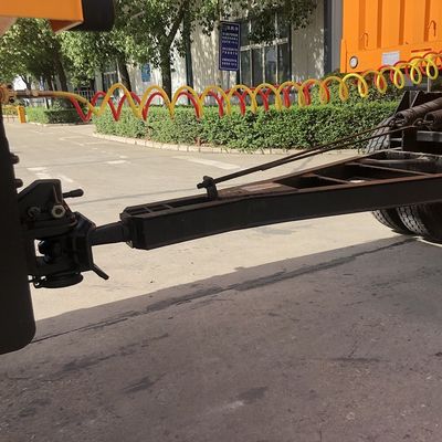 Top Design CIMC HUAJUN Stake Cargo Trailer met dubbele box hek Halve trailer