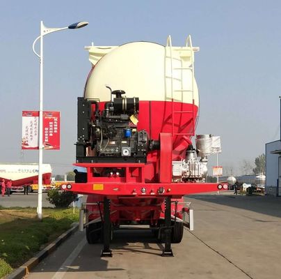 Transport van mineraalpoeder 3 assen 45cbm Cement Halve aanhangwagen Tanktruck met Fuwa-as