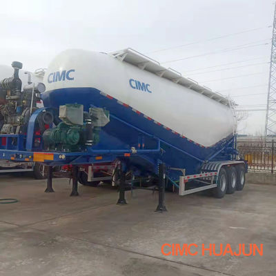 Transport van mineraalpoeder 3 assen 45cbm Cement Halve aanhangwagen Tanktruck met Fuwa-as