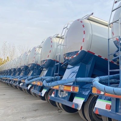 Transport van mineraalpoeder 3 assen 45cbm Cement Halve aanhangwagen Tanktruck met Fuwa-as