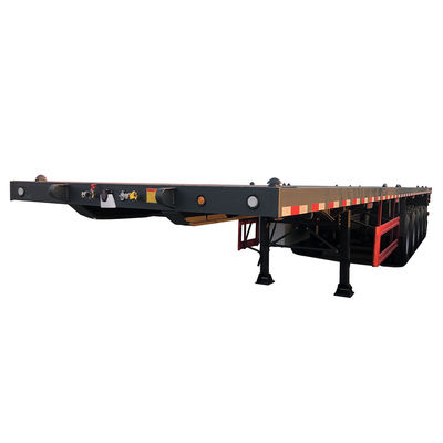CIMC HUAJUN Flatbed Container Semi-trailer met 12 twist locks en custom's requirement