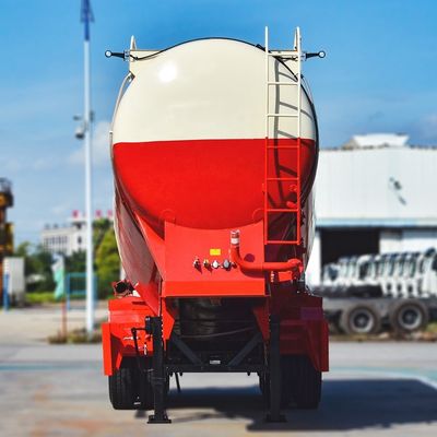 Duurzaam CIMC HUAJUN 40CBM Dry Bulk Powder Cement Tank Carrier 3 axles Tanker Semi-trailer